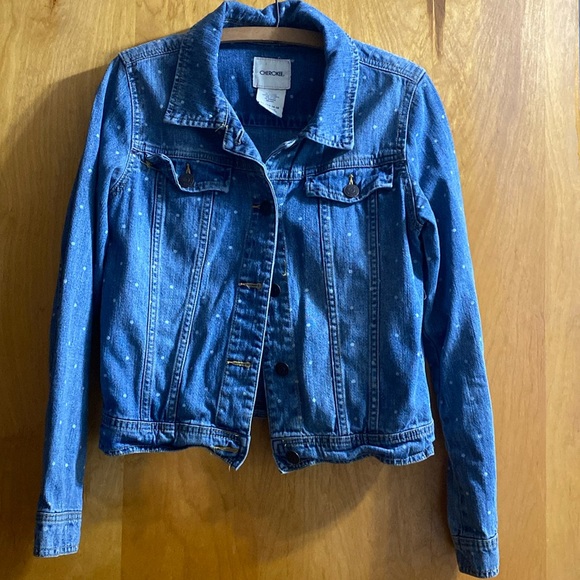 Cherokee Other - 4/$10 Girls Polka Dot Jean Jacket Like New 14/16 XL